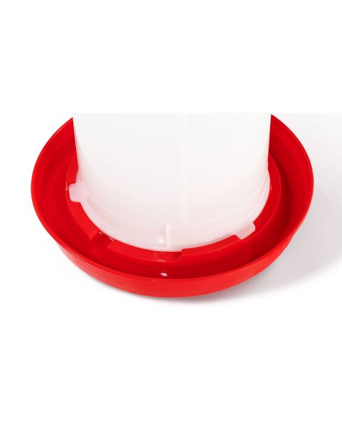 Abreuvoir + Distributeur Poules - Cl rouge/blanc
