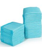 100 Tapis Educateurs pour Chiens bleu/blanc