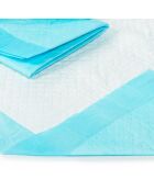 100 Tapis Educateurs pour Chiens bleu/blanc