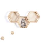 3 Étagères Modulables pour Chat bois