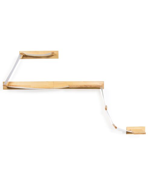 Composition Murale pour Chat bois/blanc