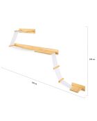 Composition Murale pour Chat bois/blanc