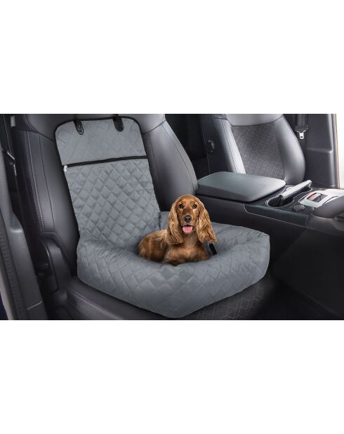 Siège de Voiture pour Chien 2 en 1 gris