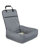 Siège de Voiture pour Chien 2 en 1 gris