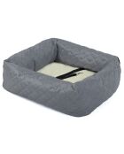Siège de Voiture pour Chien 2 en 1 gris