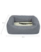 Siège de Voiture pour Chien 2 en 1 gris