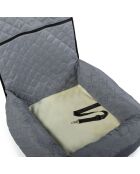 Siège de Voiture pour Chien 2 en 1 gris