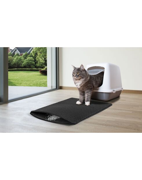 Tapis de Litière Alvéolé 61x38cm noir