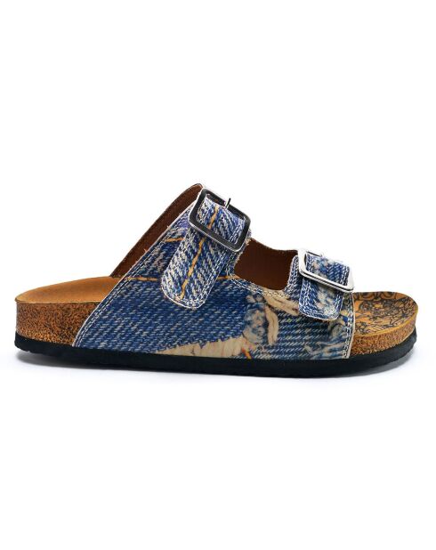 Mules Velana noir/marron/multicolore