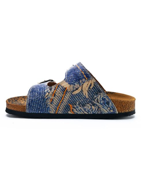 Mules Velana noir/marron/multicolore