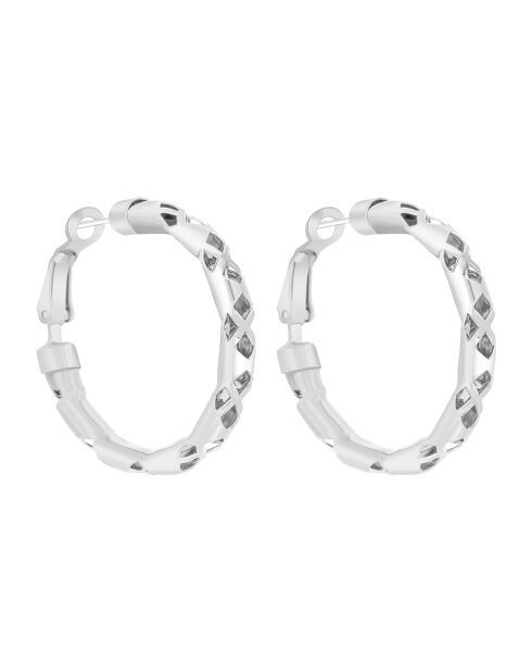 Eosia oorbellen verzilverd met fijn zilver