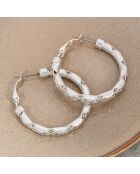 Eosia oorbellen verzilverd met fijn zilver