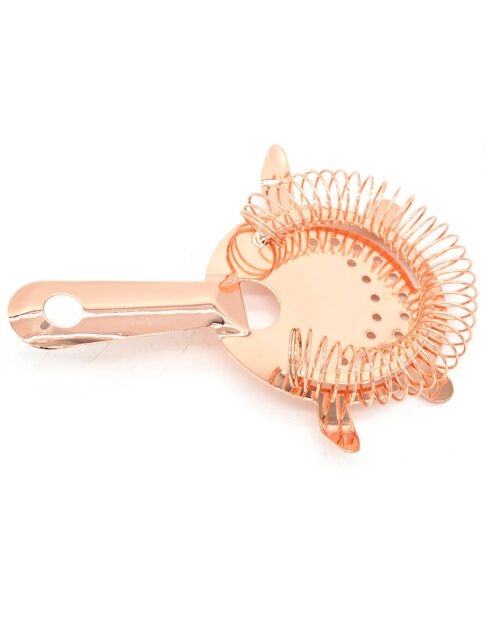 Set préparation barman Cocktail rose cuivré - 5 pièces