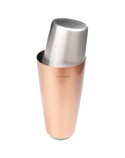 Koperroze cocktailbereidingsset voor barmannen - 5 stuks