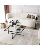 Table Basse Sun noire - 85x35x85 cm