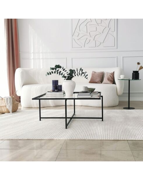 Table Basse Sun noire - 85x35x85 cm