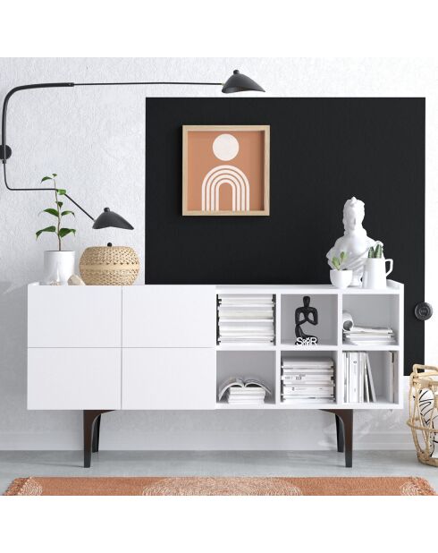 Buffet alpha blanc - 150x75x40 cm