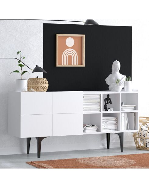 Buffet alpha blanc - 150x75x40 cm