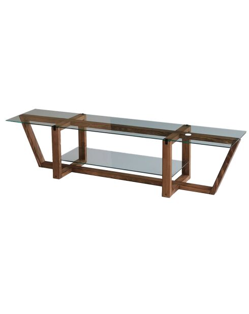 Meuble TV Amalfi marron - 158x35x35 cm