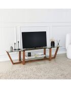 Meuble TV Amalfi marron - 158x35x35 cm