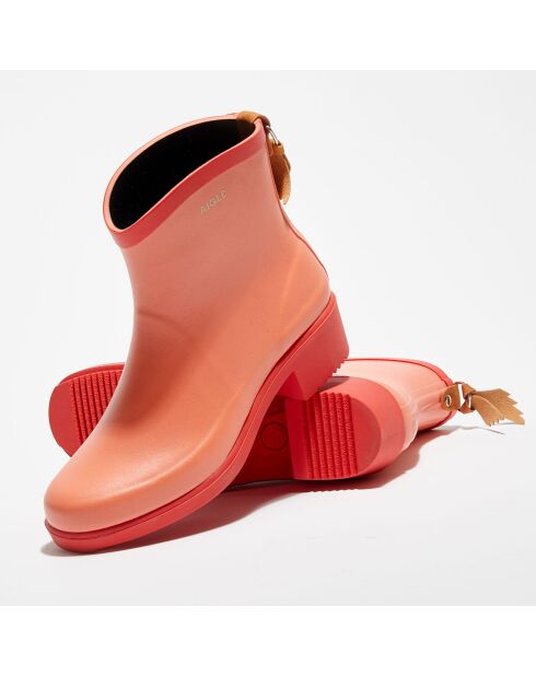 Boots de pluie en Caoutchouc papaye