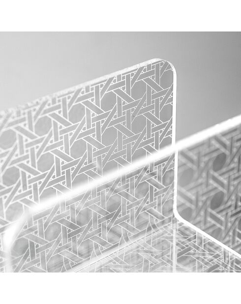 Porte-serviettes Bon Ton transparent - 13x6.5x9 cm