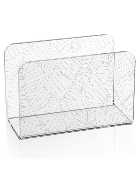Porte-serviettes Bon Ton transparent - 13x6.5x9 cm