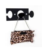 Porte-manteau Puzzle noir - 30x3.5x12 cm