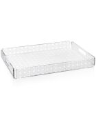 Plateau Bon Ton transparent - 33x23x4 cm
