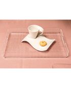 Plateau Bon Ton transparent - 33x23x4 cm