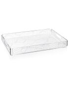 Plateau Bon Ton transparent - 33x23x4 cm