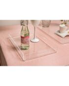 Plateau Bon Ton transparent - 33x23x4 cm