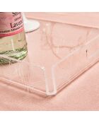 Plateau Bon Ton transparent - 33x23x4 cm