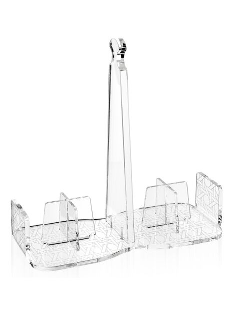 Bon Ton transparenter Glashalter - 21,5x21,5x10 cm