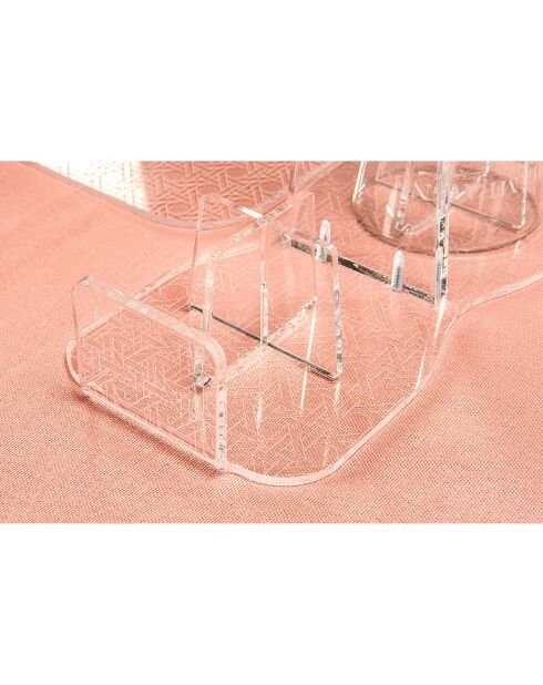 Bon Ton transparenter Glashalter - 21,5x21,5x10 cm