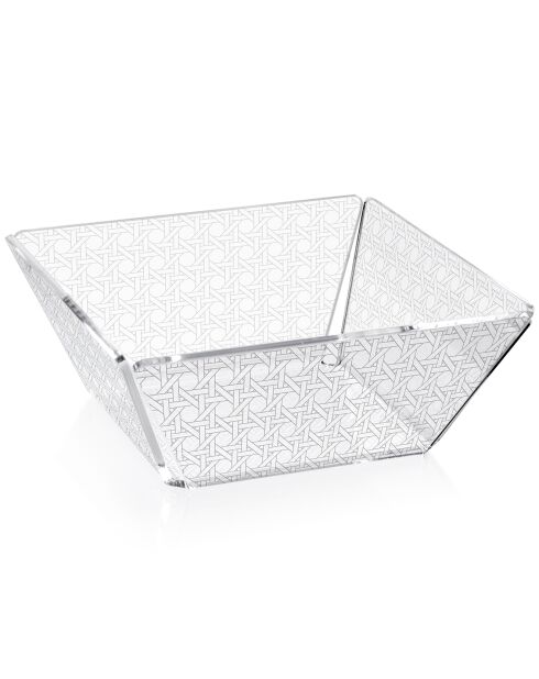 Corbeille à pain Bon Ton transparente - 22x22x8.6 cm