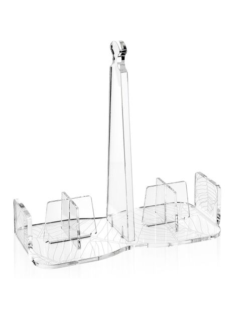 Bon Ton transparenter Glashalter - 21,5x21,5x10 cm