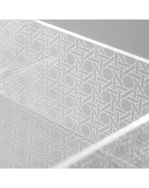 Porte-serviettes Bon Ton transparent - 22x22x7.5 cm