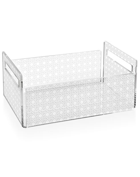 Bon Ton transparante fruitmand - 21x29x13 cm