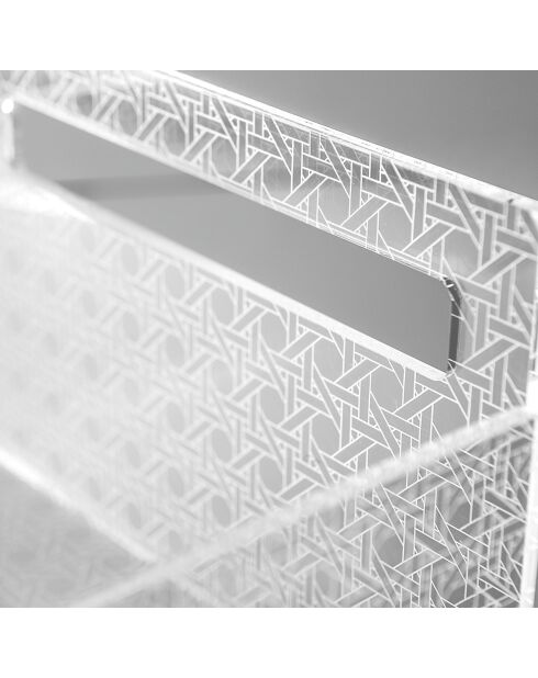 Bon Ton transparante fruitmand - 21x29x13 cm