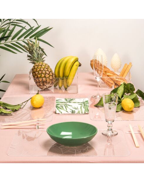 Bon Ton transparante fruitmand - 21x29x13 cm