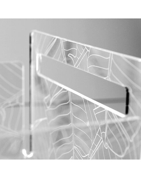 Bon Ton transparante fruitmand - 21x29x13 cm