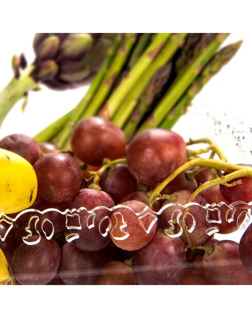 Corbeille à fruits Galatea transparente - 21x29x13 cm