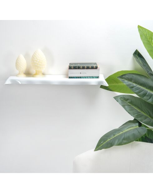 Étagère Drappeggi blanche - 69x20x5 cm