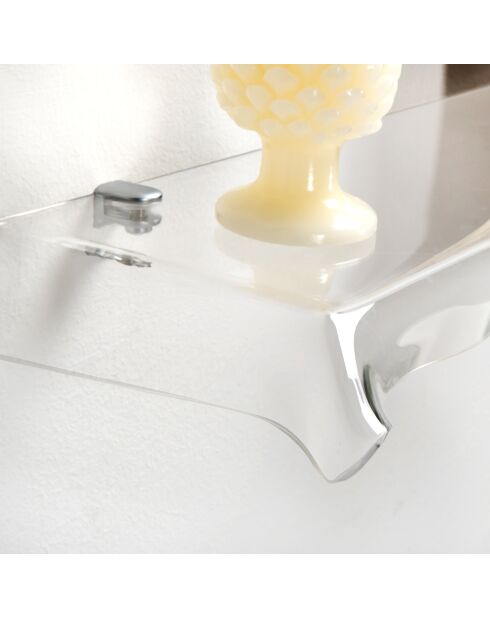 Étagère Drappeggi transparente - 69x20x5 cm