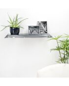 Étagère Drappeggi gris fumé - 69x20x5 cm