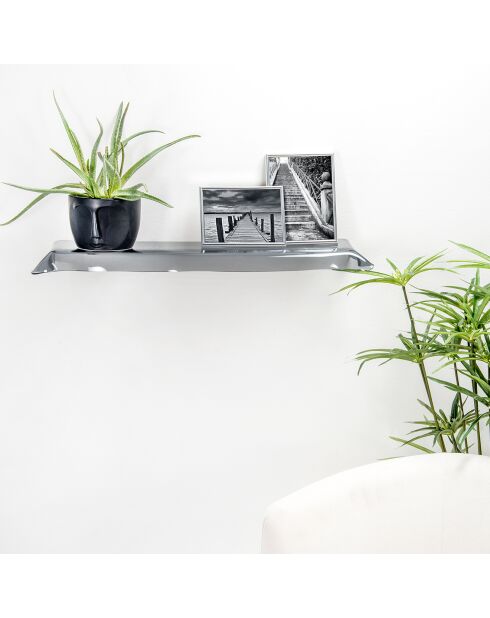 Étagère Drappeggi gris fumé - 69x20x5 cm