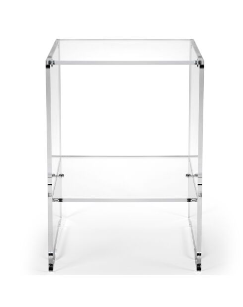 Table basse Contigo transparente - 32x29x45 cm