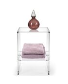 Table basse Contigo transparente - 32x29x45 cm