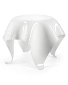 Table basse ronde Drappeggi blanche - 60x60x45 cm